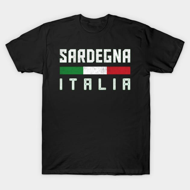 Sardegna / Italian Region Typography Design T-Shirt by DankFutura